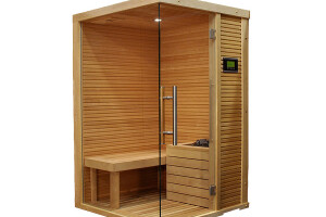 INTERCOM GROUP OÜ Saunaehitus, MOODULSAUNA SAUNAX BASIC 110 x 150, TYLÖ COMBI RC H2