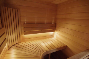 INTERCOM GROUP OÜ Saunaehitus, soome sauna moodulsaun, sisevaade, moodulsaunad