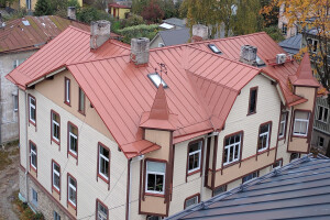 Toode AS Katusetööd, Valtskatus, valtsplekk-katused, katuseprofiilid. Valtskatuse ehitus