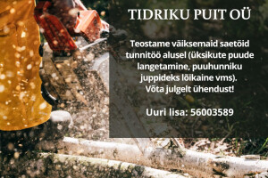 TIDRIKU PUIT OÜ Haljastustööd