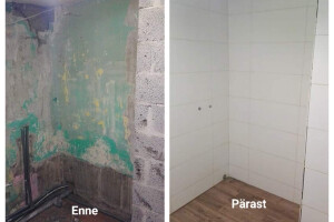 KVGOUP OÜ Renoveerimine, renoveerimistööd; plaatimistööd; siseviimistlus; viimistlustööd