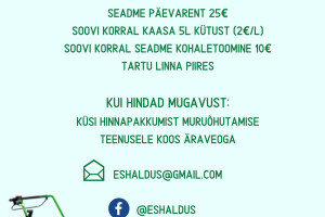 ES HALDUS OÜ Haljastustööd, muruõhutamine, haljastus, kinnisvara hooldus