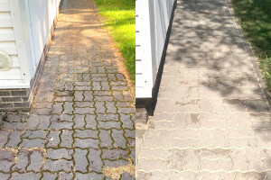 KAUNIS KATUS OÜ Puhastusteenused, tänavakivi pesu, samblatõrje, tänavakivide puhastamine