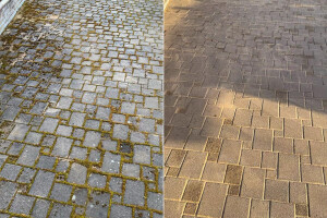 KAUNIS KATUS OÜ Puhastusteenused, tänavakivi pesu, samblatõrje, tänavakivide puhastamine