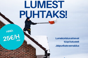 A&P GRUPP OÜ Puhastusteenused, jää eemaldamine, jääpurika tõrje, katuse puhastus lumest