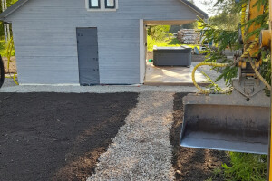 LOGMASTER OÜ Pinnasetööd, kaevetööd, pinnase kaevetöö, miniekskavaatori kaeveteenus