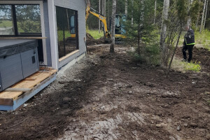 LOGMASTER OÜ Pinnasetööd, kaevetööd, pinnase kaevetöö, miniekskavaatori kaeveteenus