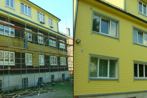 Eurisco Ehitus OÜ Üldehitus, Korterelamu soojustamine, fassaaditööd ja välisviimistlus.