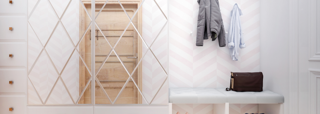 kitsas esik sisekujundus, esiku kujundamine ideed, nutikad lahendused esikusse, minimalistlik esik sisustus, esiku valgustus, neutraalsed toonid esikus, ruumi säästvad mööblilahendused, esiku remont ja kujundus