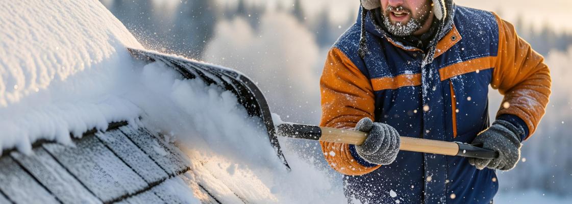 katuse hooldus talvel, vihmaveerennide puhastamine, lumekoormus katusel, jääpurikad, soojuskaabel rennides, lumetõkked, katuse puhastamine, renni hooldus, lamekatus, katuse lekke ennetus, rennide ummistus, katuse ventilatsioon, talvine koduhooldus