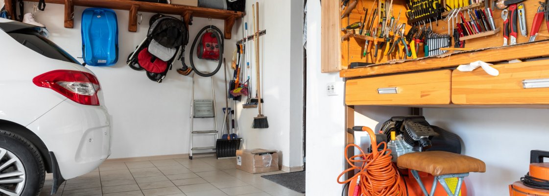 garaaž, garaaži sisustamine, garaaži mööbel, garaaži sisustus, garaaži kasutamine, jõusaal garaažis