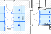 Nine blue cages in basement plan.png