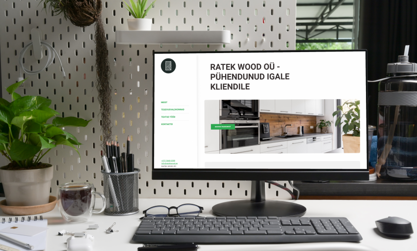 kodulehed, Ratek Wood OÜ, tootmisettevõte, ehitusfirma koduleht,  kodulehtede valmistamine, kodulehe haldamine, veebilehe haldus
