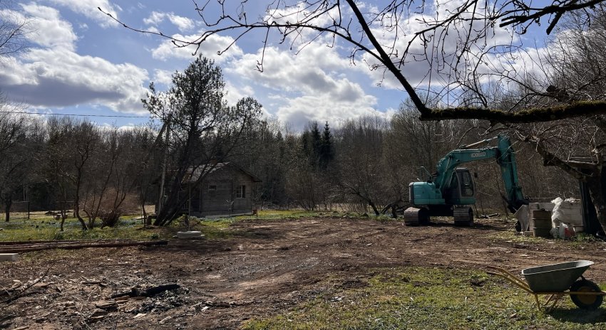 lõppenud lammutustööd, lammutatud maja, lammutusjärgne plats