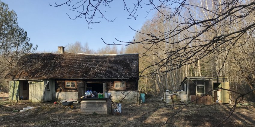 hoone enne lammutamist, lammutustööd