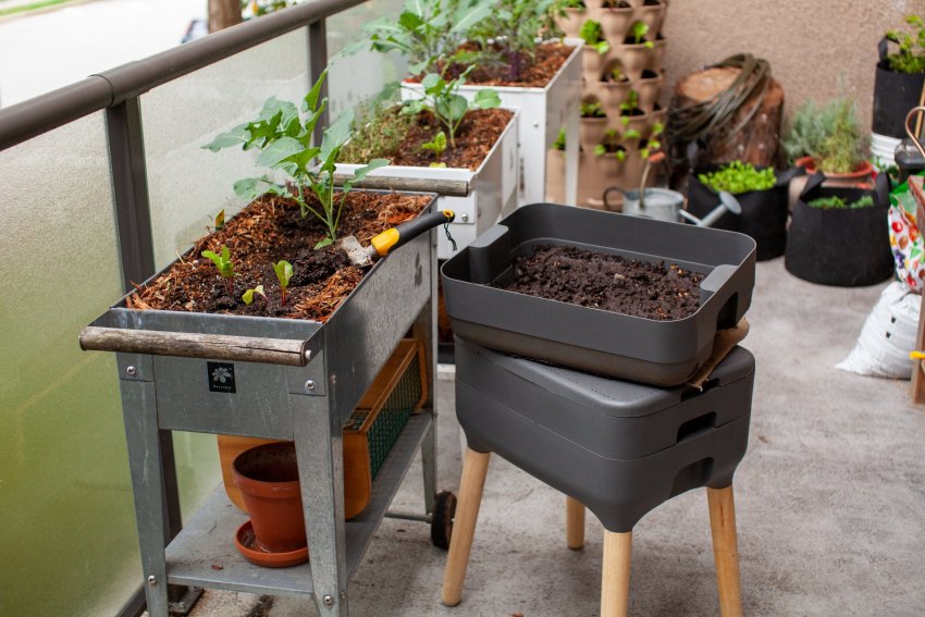 kompostimine, korteris kompostimine, rõdul kompostimine, komposter, vermikompostimine