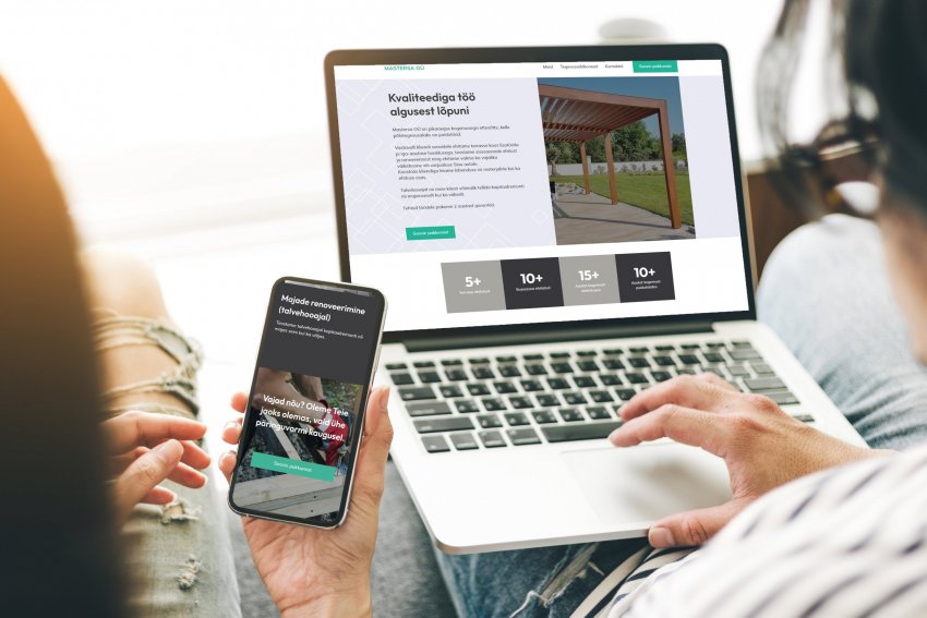 Mastersa OÜ, Hange.ee/kodulehed, hange.ee kodulehed, kodulehed ehitusettevõttele, kodulehe valmistamine, tasuta koduleht