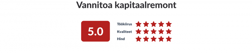 Töö tellija hinnang ehitustööde tellijale.