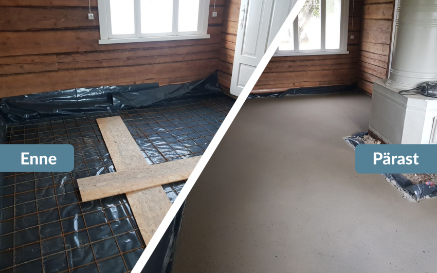 põrandatööd, põrandakütte paigaldus, põranda valamine, põrandatööd, betoonpõrand, betoonpõranda valamine
