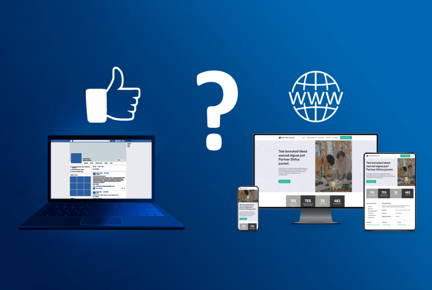 ehitusettevõtte koduleht, ettevõtte facebook leht, ehitusfirma koduleht, koduleht ehitusfirmale