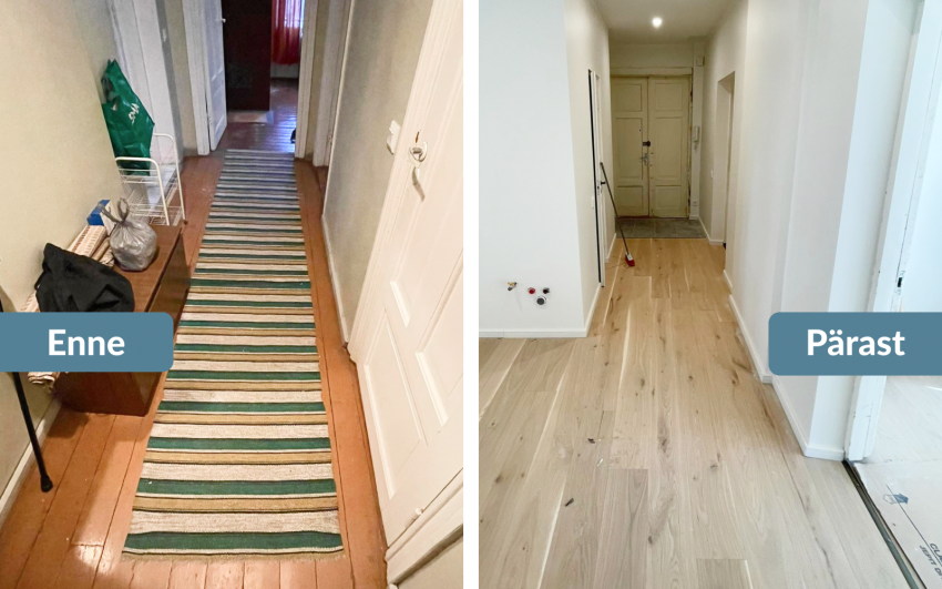 põrandatööd, põranda soojustamine, parketi paigaldus