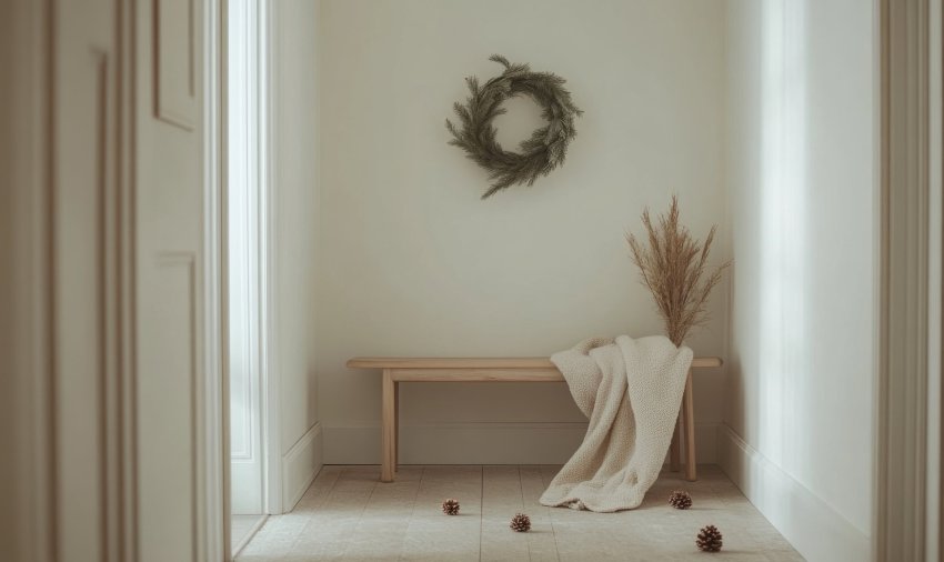 kitsas esik sisekujundus, esiku kujundamine ideed, nutikad lahendused esikusse, minimalistlik esik sisustus, esiku valgustus, neutraalsed toonid esikus, ruumi säästvad mööblilahendused, esiku remont ja kujundus