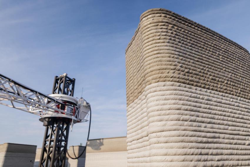 3D-prinditud hooned, 3D-printimine ehituses, 3D-prinditud maja, betooni 3D-printimine, 3D-printimise tehnoloogia, tuleviku ehitus, 3D-prinditud elamu, innovatsioon ehituses, 3D-printimine Eestis, ehituse automatiseerimine, ehitustehnoloogia trendid