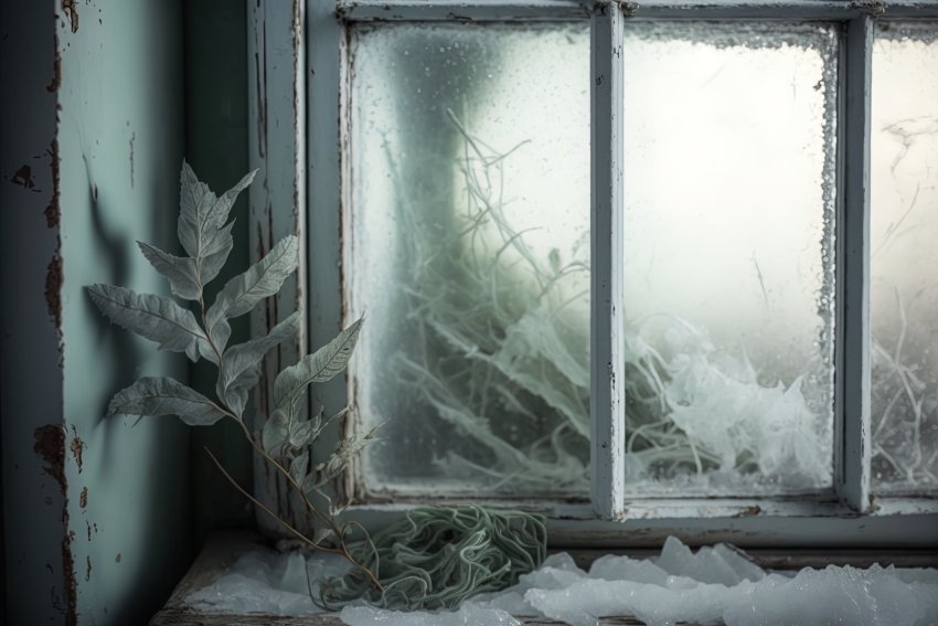 Jäätunud aknalauad, jäätunud aknad, jääväljad aknalaual