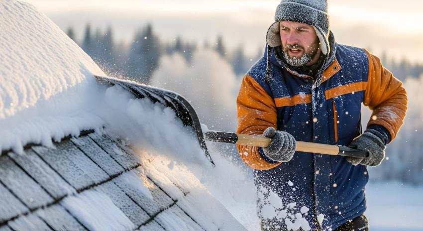 katuse hooldus talvel, vihmaveerennide puhastamine, lumekoormus katusel, jääpurikad, soojuskaabel rennides, lumetõkked, katuse puhastamine, renni hooldus, lamekatus, katuse lekke ennetus, rennide ummistus, katuse ventilatsioon, talvine koduhooldus