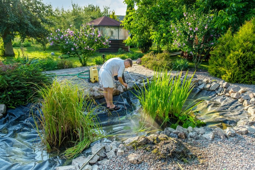 tiigi puhastamine, veekogu puhastamine, veesilma puhastamine, muda eemaldamine tiigist,