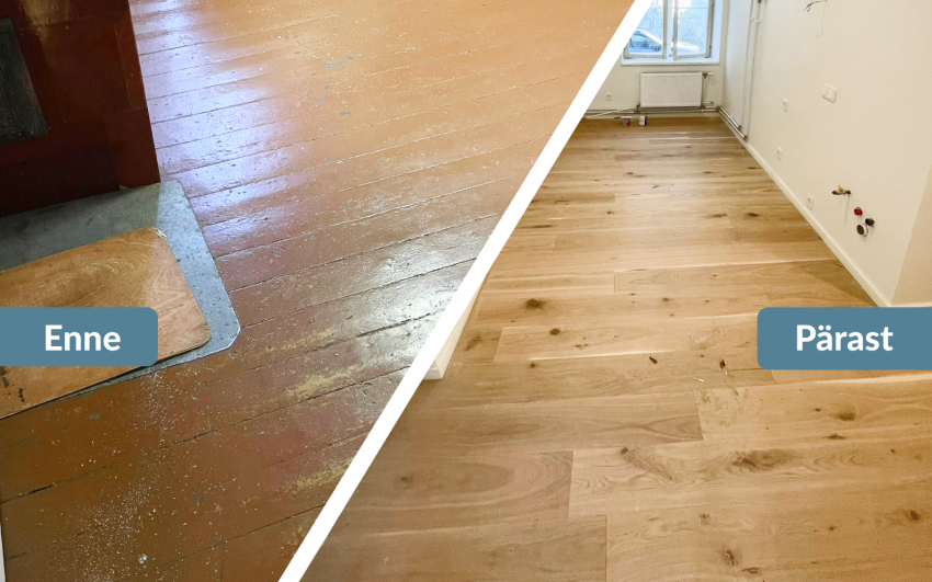 põrandatööd, põranda soojustamine, parketi paigaldus